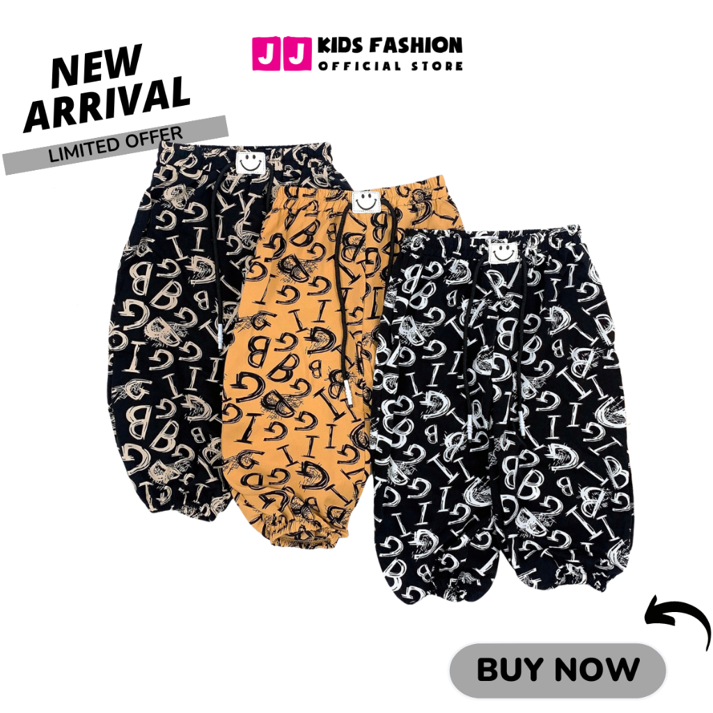 Quần Jogger Bé Gái Thun Dài Bo Ống – Phong Cách Hip Hop Năng Động | JJ Kids Fashion