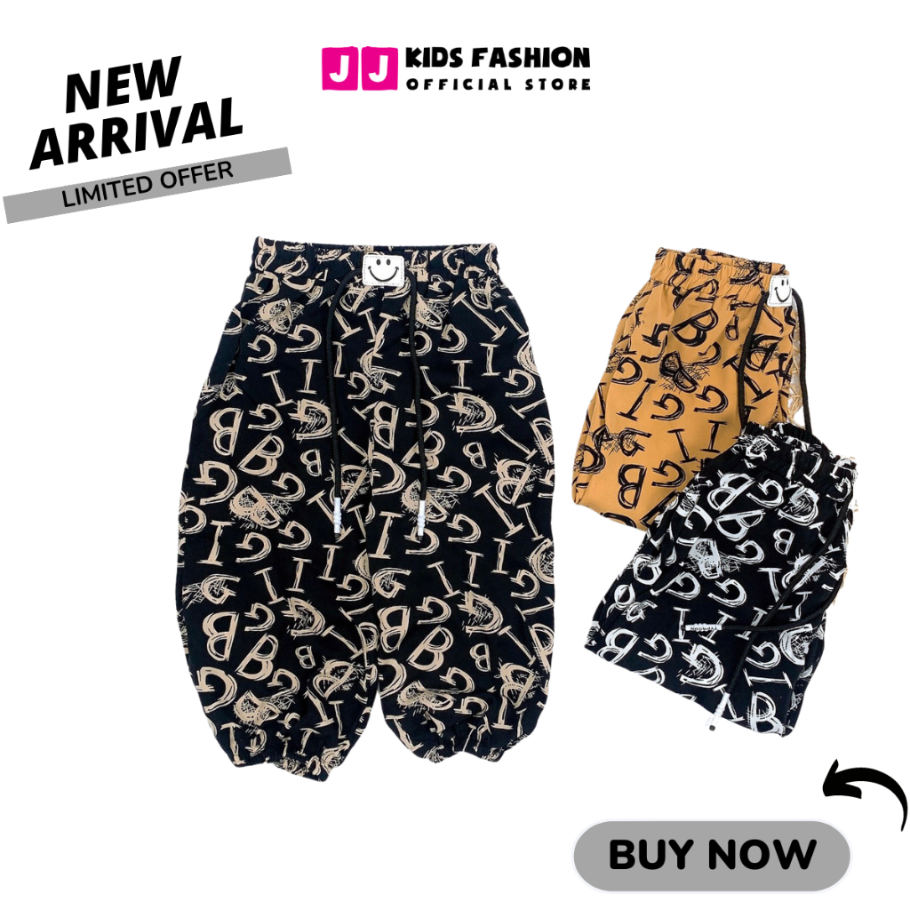 Quần Jogger Bé Gái Thun Dài Bo Ống – Phong Cách Hip Hop Năng Động | JJ Kids Fashion