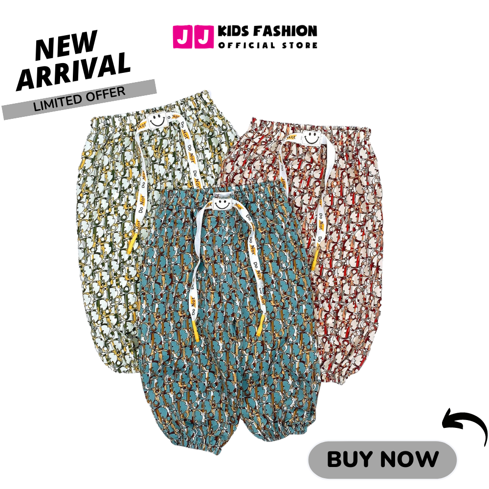 Quần Jogger Bé Gái Thun Dài Bo Ống – Phong Cách Hip Hop Năng Động | JJ Kids Fashion