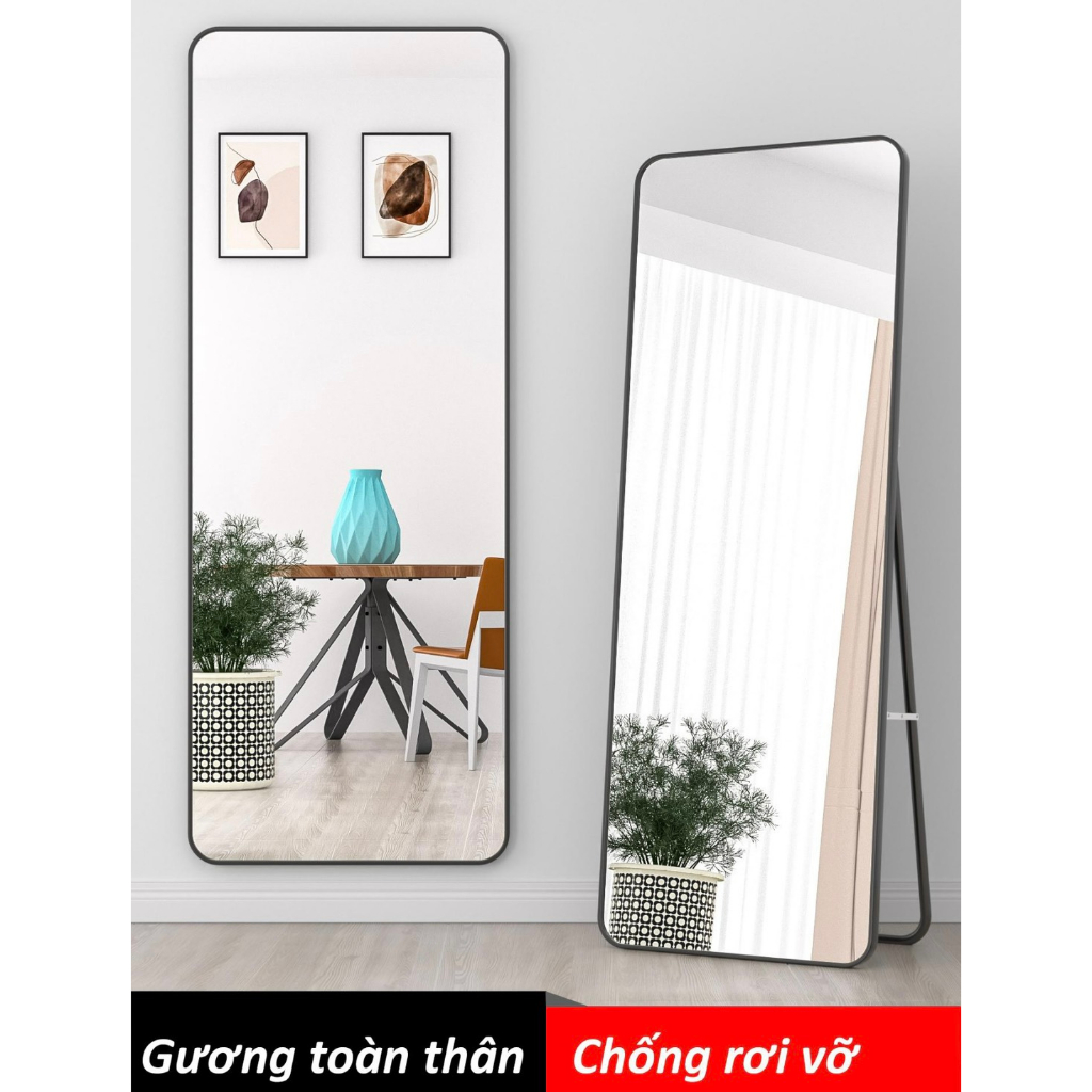 [Giao Hoả Tốc] Gương soi toàn thân chống vỡ Gương di động  thế hệ mới, có thể treo tường kích thước 150x40cm