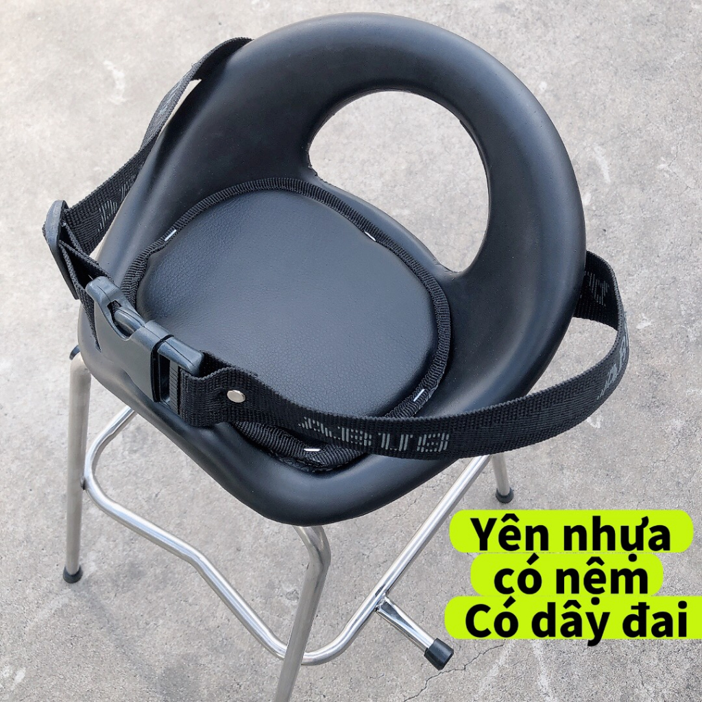[ ĐỆM ĐEN ] Đệm gắn xe 3 bánh êm ái cho bé , đệm gắn yên xe , yên ghế , miếng nệm da không thấm nước