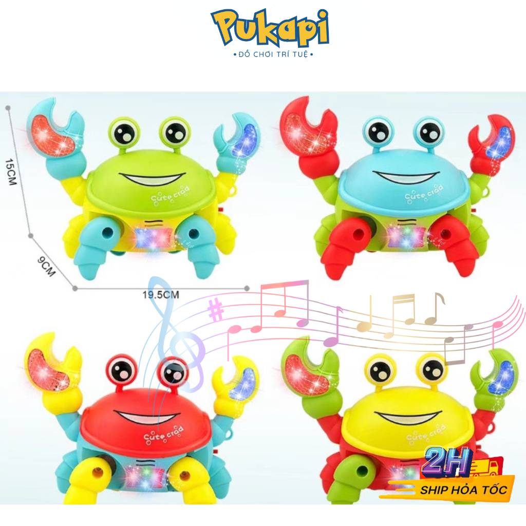 Đồ Chơi Con Cua Chạy Pin Cua Chạy Bằng Pin Phát Nhạc Cua Pin Có Đèn ...