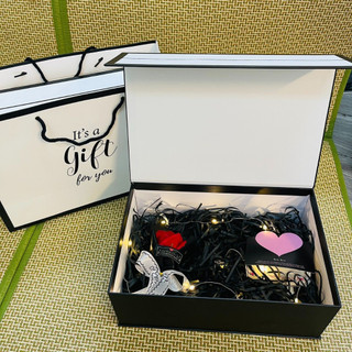 (30*20*11cm) Hộp Quà Gift Fou You Kèm Nơ, Kèm Phụ Kiện Sang Trọng, Hộp Quà Tặng Người Yêu, Hộp Quà Sinh Nhật