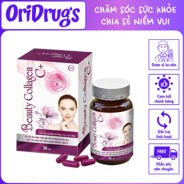 Viên Uống Đẹp Da Beauty Collagen C+, bổ sung Collagen và các chất chống oxy hoá cho cơ thể, giảm sạm nám