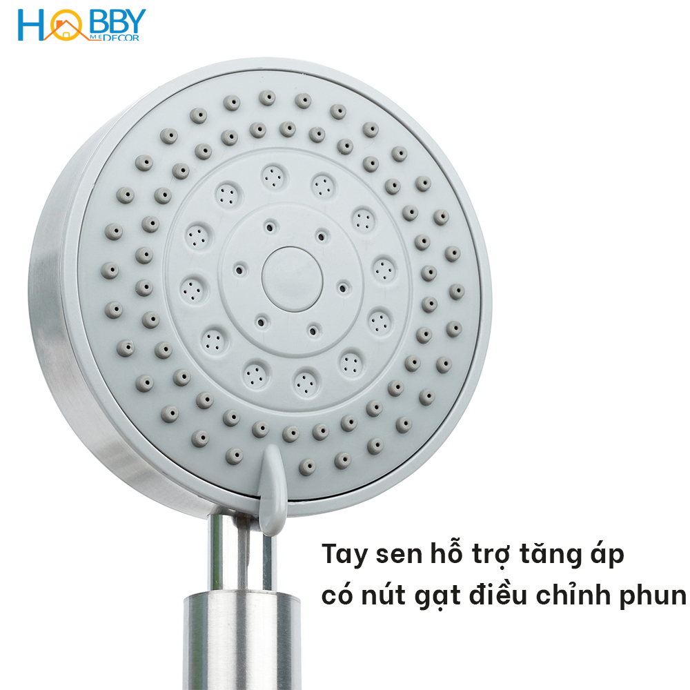 Ảnh Vòi hoa sen cầm tay 5 chế độ inox 304 có dây sen Hobby Home Decor BST1 3