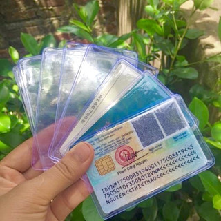 Bọc Chống Xước Chip CCCD Căn Cước Công Dân, Bảo Vệ, Chống Trầy CMND, ATM, Trong Suốt Chống Trầy Có Nắp Bảo Vệ ThẻSUNNY