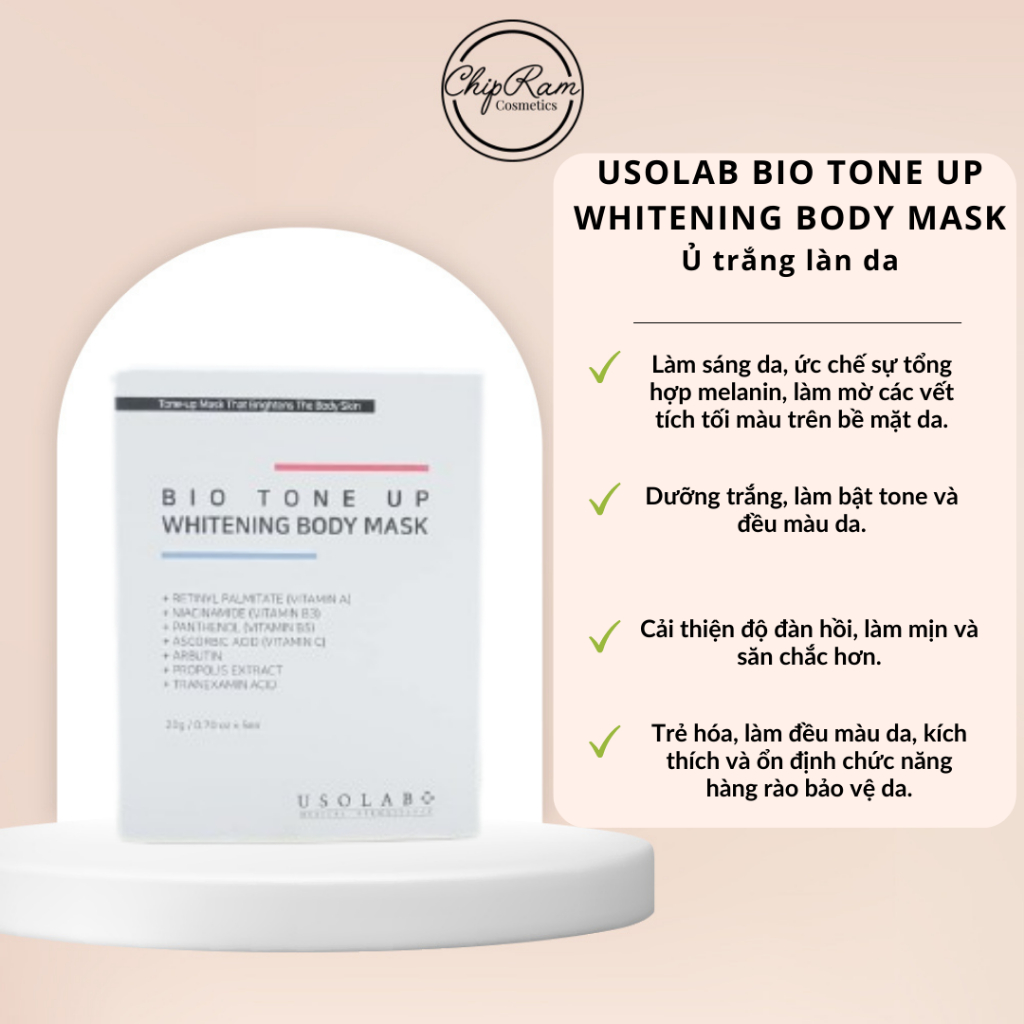 Ủ trắng Bio Tone Up Whitening Body Mask Shopee Việt Nam
