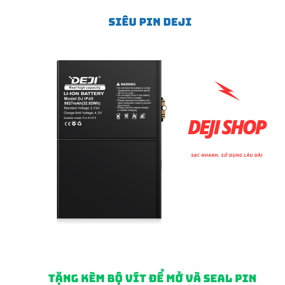 Pin Deji Máy Tính Bảng Air/Pro/Mini Full Dòng 1/2/3/4/5/6