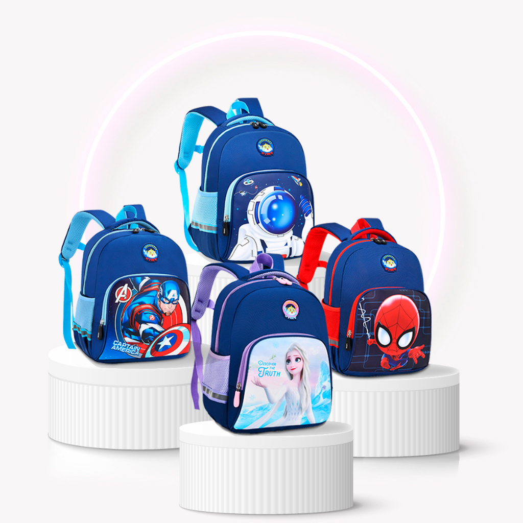 Ảnh Balo cho bé trai bé gái đi học lớp 1-6 tiểu học,lớp lá 1989KIDS SHOP siêu nhẹ 450gr hình in sắc nét đáng yêu 2
