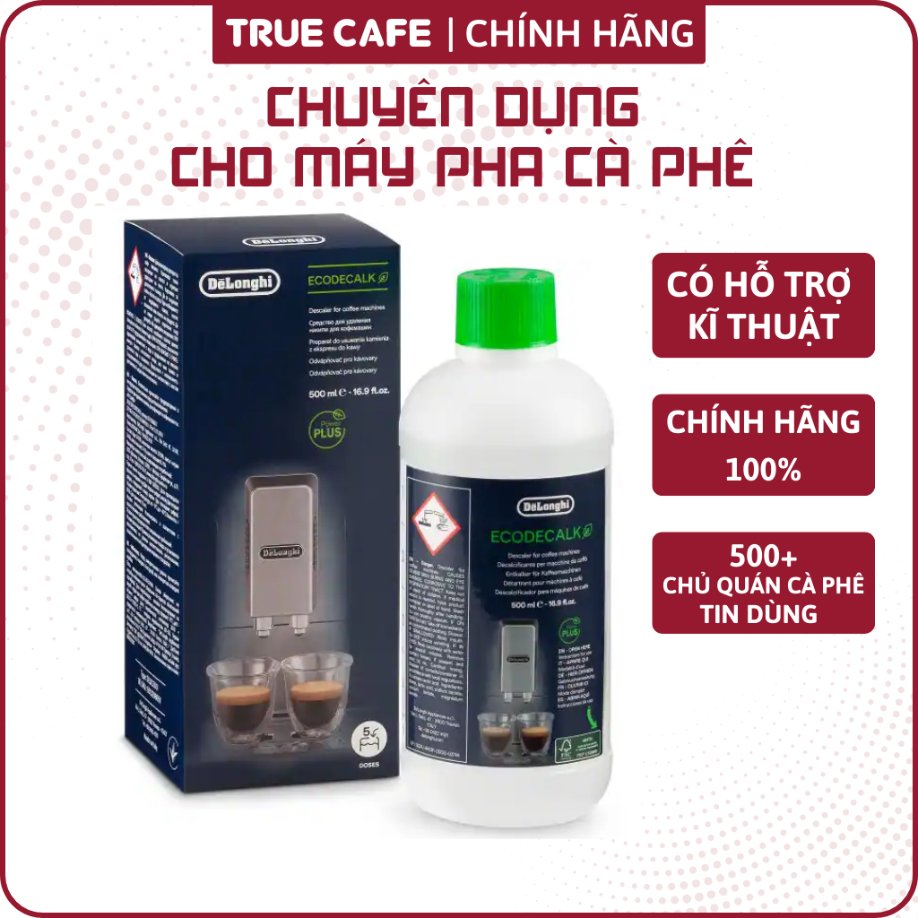 Dung dịch vệ sinh máy pha cà phê De'Longhi EcoDecalk Descaler/ 500ml