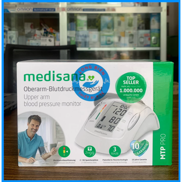 Máy đo huyết áp bắp tay Medisana MTP Pro - Nhập khẩu Đức - Hàng chính hãng cho kết quả nhanh chóng, chính xác