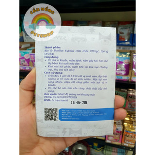 Men khử khuẩn BIOLINE BS1 cho cát vệ sinh mèo - Gói 30g / 50g