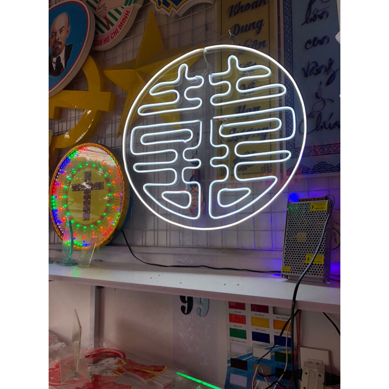 LED NEON song hỷ - màu sắc tuỳ chọn | Shopee Việt Nam