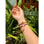 Vòng đeo tay bằng trầm hương tốc thái-8ly quấn 2 vòng-mix charm đá-Xinh đẹp-An yên và may mắn-Trầm Hương Hội an