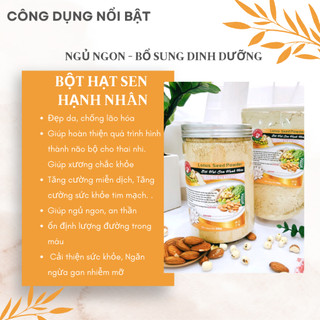 Bột hạt sen Hạnh Nhân thượng hạng senfarm - Không đường