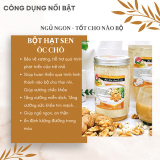 Bột hạt sen óc chó thượng hạng senfarm - Không đường