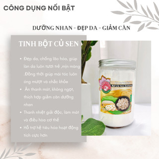 Tinh Bột Củ Sen Nguyên Chất Đồng Tháp - Dưỡng Nhan, Giảm Cân, Ngủ Ngon - Senfarm