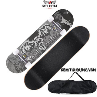 Ván Trượt Thể Thao Mặt Nhám DNS03 Kích Thước 80cm  Đại Nam Sport Chịu Lực 120kg + Kèm Túi Đựng Ván