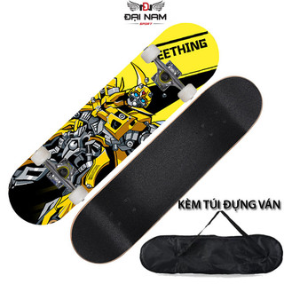 Ván Trượt Thể Thao Mặt Nhám DNS03 Kích Thước 80cm  Đại Nam Sport Chịu Lực 120kg + Kèm Túi Đựng Ván