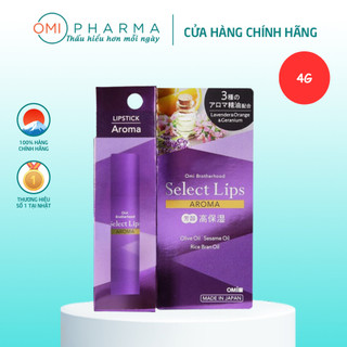 [Date 1/7/2026] Son Dưỡng Môi Omi Select Tinh Dầu Thơm Nhật Bản (4g/thỏi)