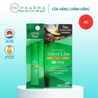 [DATE 1/7/2026] Son Dưỡng Môi Omi Select Tinh Dầu Thiên Nhiên Nhật Bản (4g/thỏi)