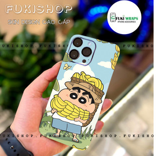 Tấm dán Skin Mặt Sau Shin Chuối FULL VIỀN 14 pro max , 13 pro max ,12 pro max , 11 pro max , xs max - FukiShop