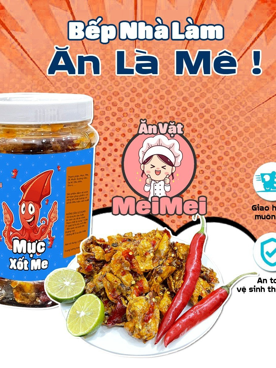 Mực Rim Me Cay Ngọt ( 200g ) ăn vặt MeiMei | Shopee Việt Nam