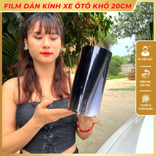 Phim cách nhiệt kính lái xe tải, giấy dán kính chống chói ô tô khổ 20cm màu sắc đa dạng thời thượng