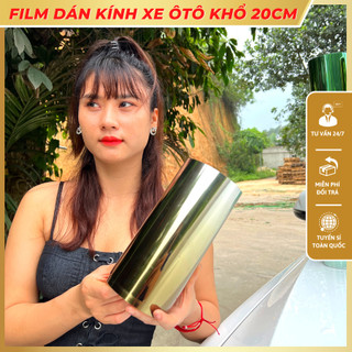 Phim cách nhiệt kính lái xe tải, giấy dán kính chống chói ô tô khổ 20cm màu sắc đa dạng thời thượng