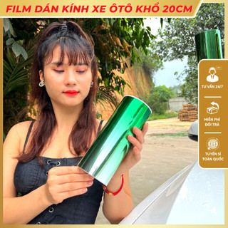 Phim cách nhiệt kính lái xe tải, giấy dán kính chống chói ô tô khổ 20cm màu sắc đa dạng thời thượng
