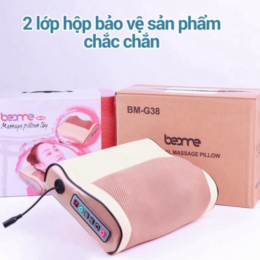 Gối Massage Cổ Vai Gáy, Gối Massage HồNg NgoạI 20 Bi Cao Cấp,Gôi Hỗ Trợ Mát Xa Toàn Thân MÃ: 953