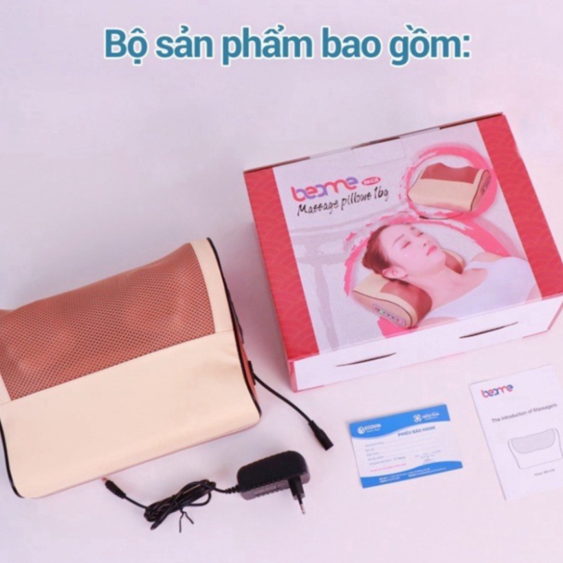 Gối Massage Cổ Vai Gáy, Gối Massage HồNg NgoạI 20 Bi Cao Cấp,Gôi Hỗ Trợ Mát Xa Toàn Thân MÃ: 953