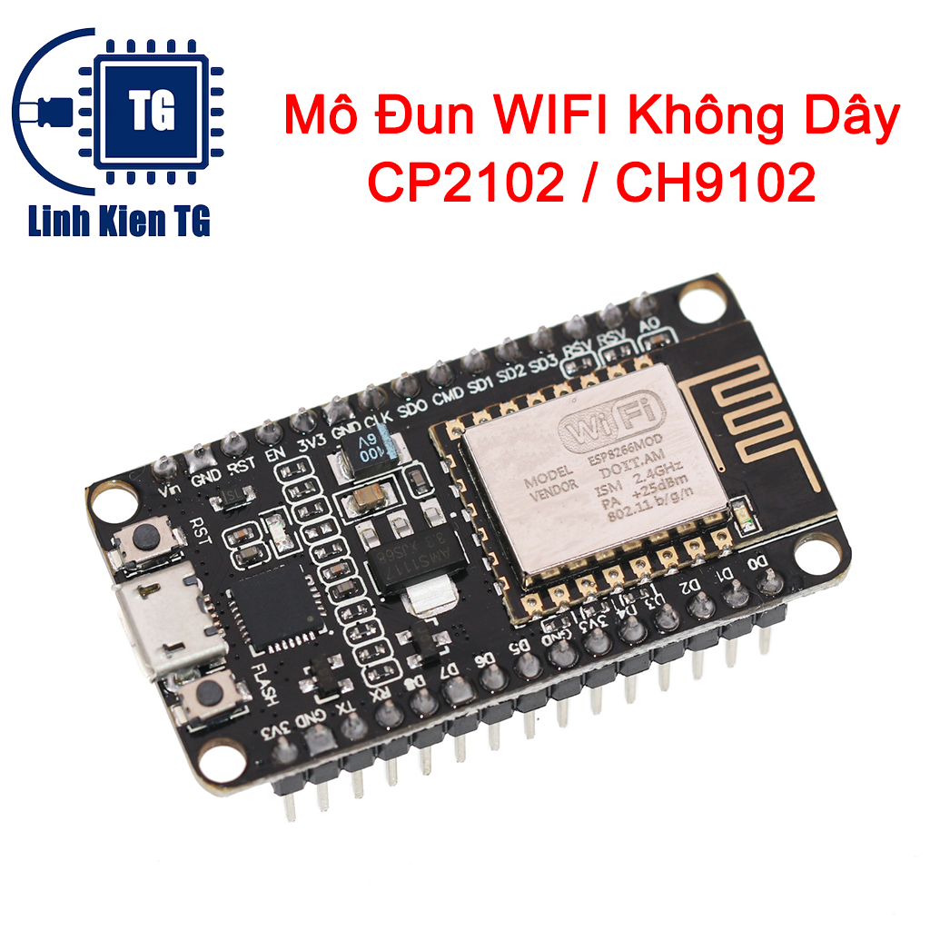 Mô Đun WIFI Không Dây CP2102/CH9102 NodeMcu V3 V2 Lua ESP8266 ESP-12E ...