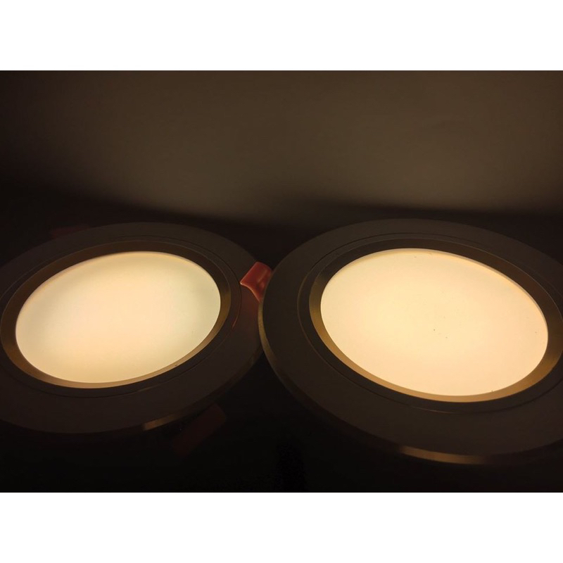 Đèn Led Cao Cấp Âm Trần 7w phi 90, 9w phi 110 3 màu Nguồn Tenta Viền vàng/ Viền bạc