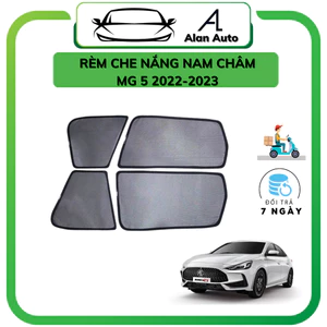 Rèm che nắng ô tô MG5 2022-2025 , che nắng hút nam châm theo xe, bộ 4 cánh. Hàng loại tốt