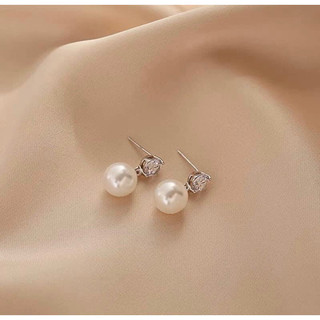 Khuyên tai bạc nữ LoPa dáng nụ đá hat chai nhẹ nhàng xinh xắn
