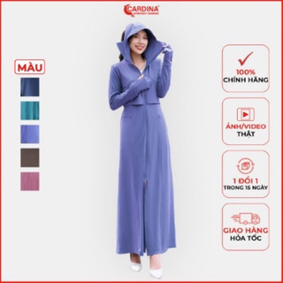 3BC01 Áo Choàng Chống Nắng Nữ 𝐂𝐀𝐑𝐃𝐈𝐍𝐀 2 Tầng Chất Aircool Nhật Cao Cấp Chống Tia UV 3BC01
