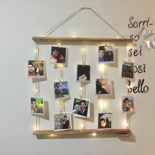Khung treo ảnh sinh nhật ảnh cưới, giá để treo ảnh decor trang trí quán cafe phòng ngủ