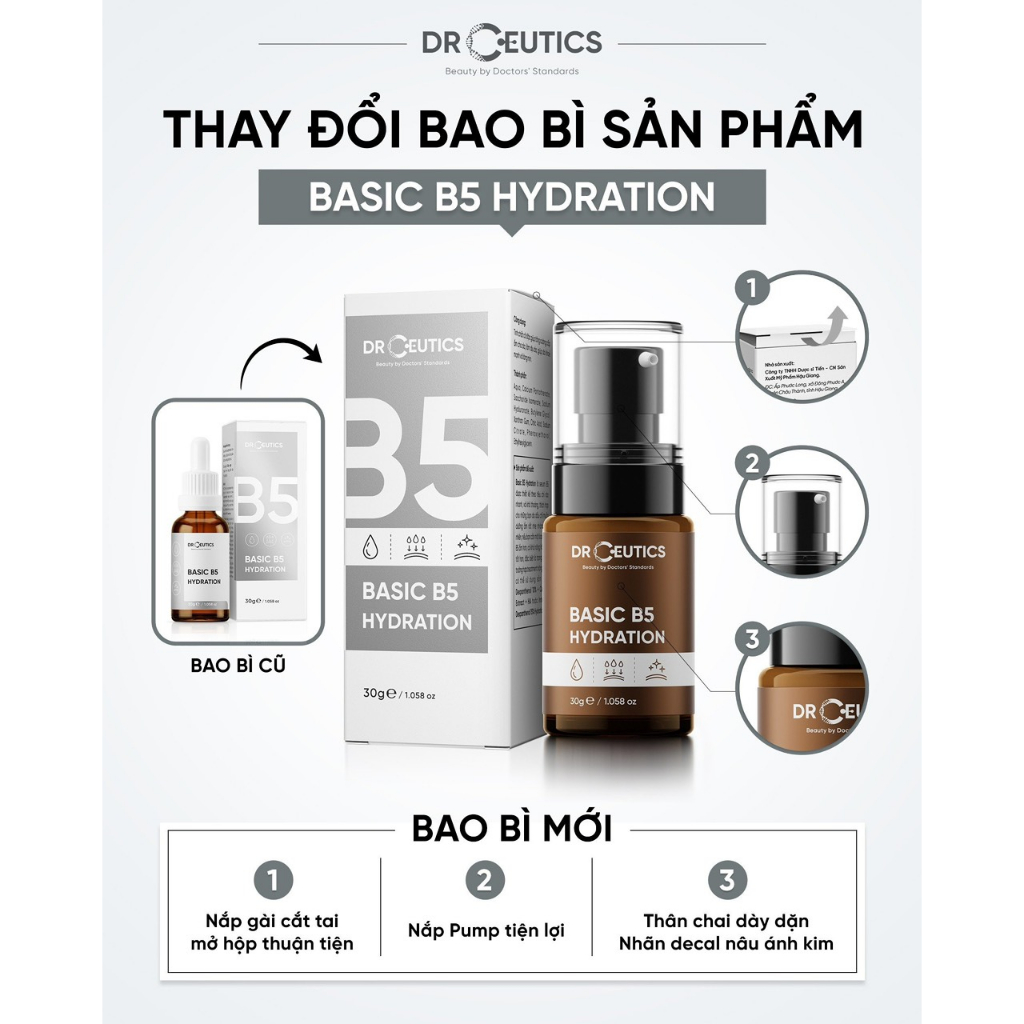 Tinh Chất B5 DRceutics Serum Cấp ẩm Phục Hồi Toàn Diện 30ml, 100ml ...