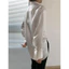 SOMI001 Áo sơ mi nữ 01 tay dài vải lụa Satin cao cấp form rộng thoải mái phong cách Hàn Quốc