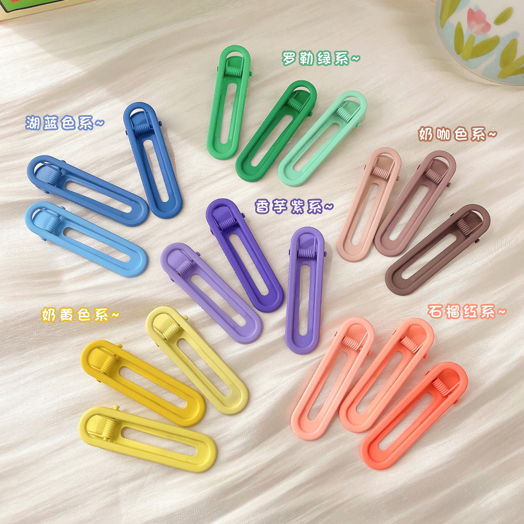 Set 3 Kẹp Tóc Màu Sắc Kẹo Ngọt Phong Cách Hàn Quốc hottrend