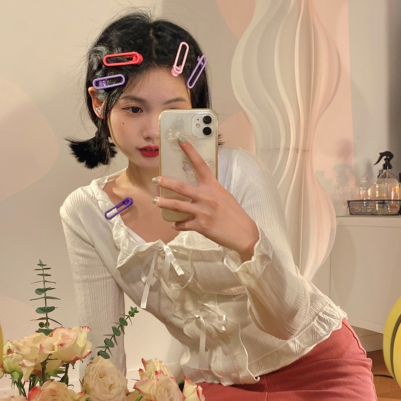 Set 3 Kẹp Tóc Màu Sắc Kẹo Ngọt Phong Cách Hàn Quốc hottrend