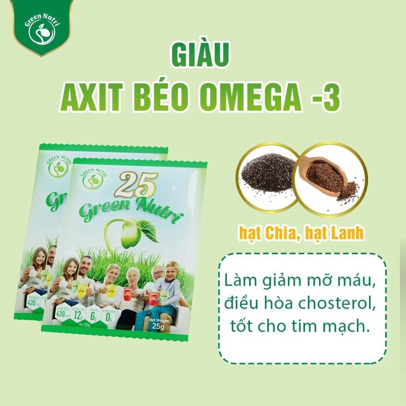 Sữa hạt 25 Green Nutri nhập khẩu 750g - DINH DƯỠNG cả gia đình