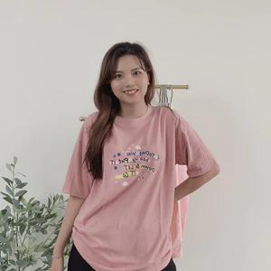 Áo thun form rộng YUSTUDIO 3158, áo thun chất cotton khô basic unisex nữ mẫu chữ If ToDay Was