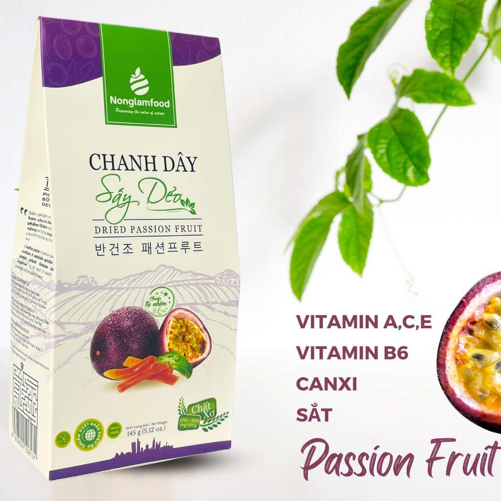 Chanh dây sấy dẻo Nông Lâm Food túi 45g