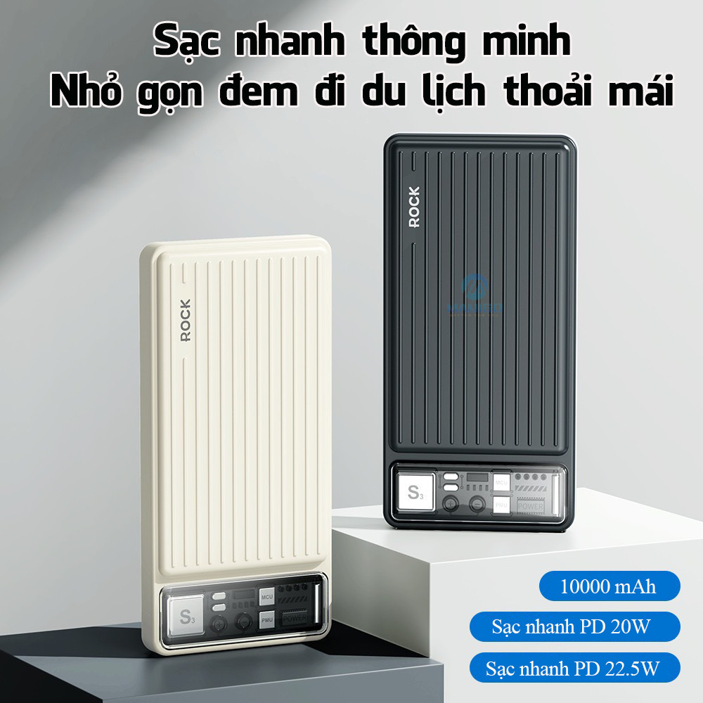 Ảnh Pin Sạc Dự Phòng Dòng Du Lịch Rockspace P91 Sạc Nhanh PD20W 10000mA Hàng chính hãng bảo hành 12 2