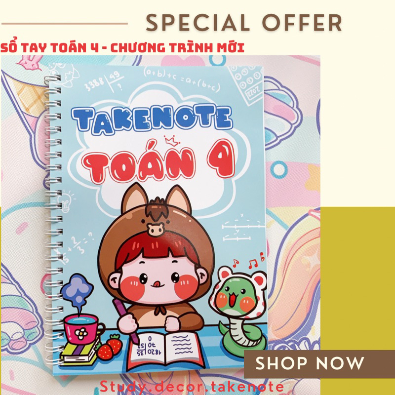 Sổ tay takenote Toán 4 - chương trình mới | Shopee Việt Nam