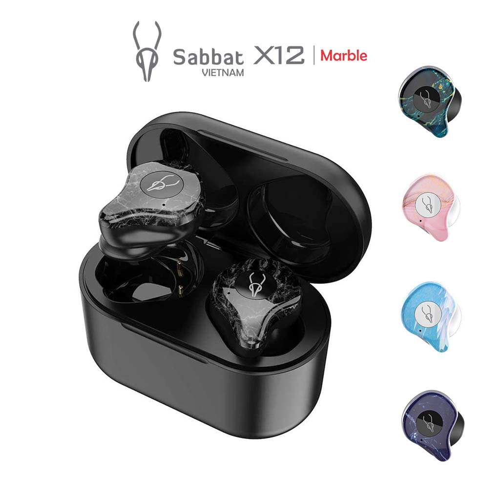 Sabbat X12 Ultra Earphones Marble Series TWS Stereo HiFi 56 OFF