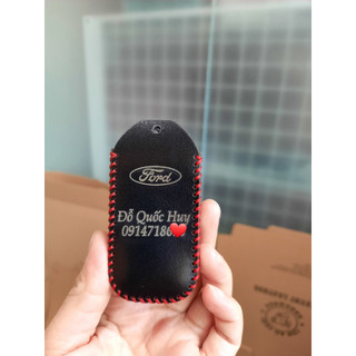Bao Da Chìa Khóa Ô Tô Ford Ranger WT 18-24, EcoSport 18-24  Da bò thật Bảo vệ khoá tránh trầy xước, bảo hành 2 năm