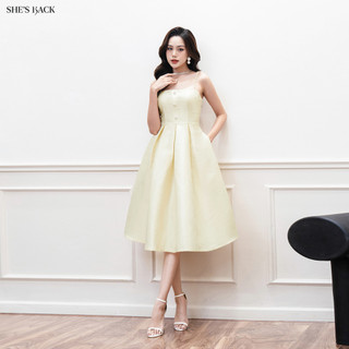 Đầm Dạ Hội SHE'S BACK Ly Xòe Đính Đá S63L23Q015